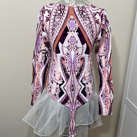 Free People Pick a Place Bodysuit Ivory Combo S - Picture 5 of 12